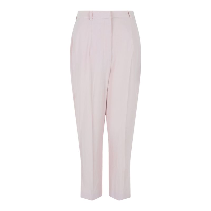 Alexander Mcqueen Straight Leg Cigarette Trousers Pink Womens